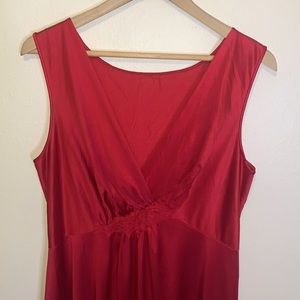 Vanity Fair 1970’s Red Vintage Maxi Gown